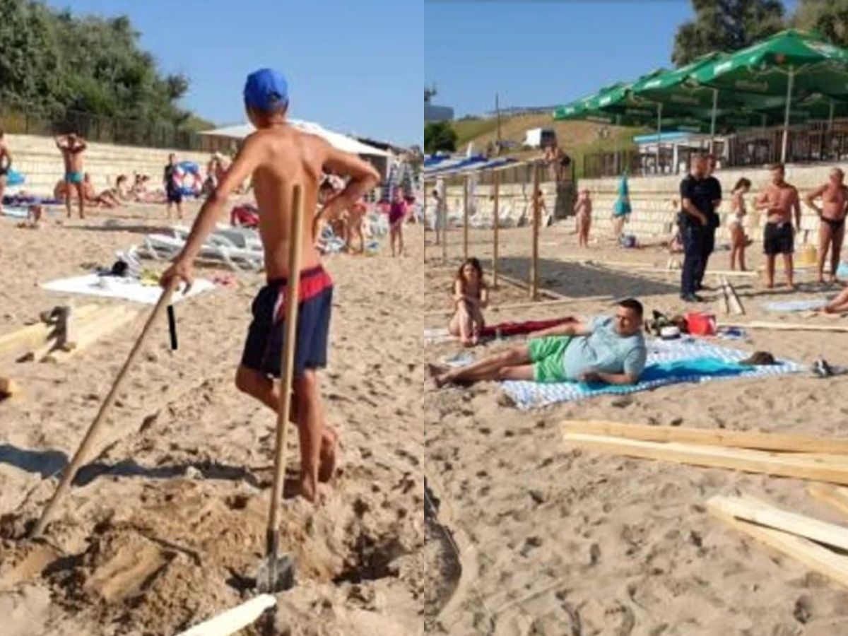 Turiști alungați de pe plajă, la Eforie Sud