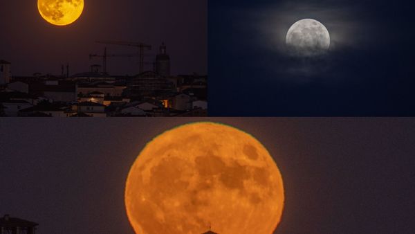 VIDEO: Imagini inedite cu Superluna, cea mai mare lună plină din 2022