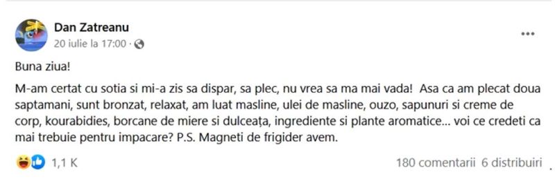 Un bucureștean care s-a certat cu soția și a plecat singur în Grecia, apel la internauți
