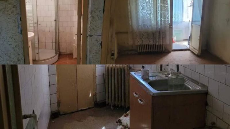 Un apartament scos la v&acirc;nzare &icirc;n Brăila, viral pe rețelele sociale! Anunțul imobiliar a st&acirc;rnit un val de reacții: &bdquo;Nici Iisus nu s-ar naște &icirc;n grajdul ăsta!&rdquo;