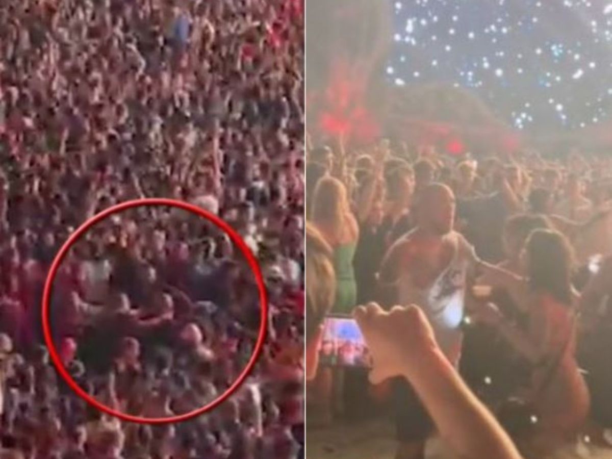 Bătaie la UNTOLD 2022, în fața scenei la concertul lui David Guetta.