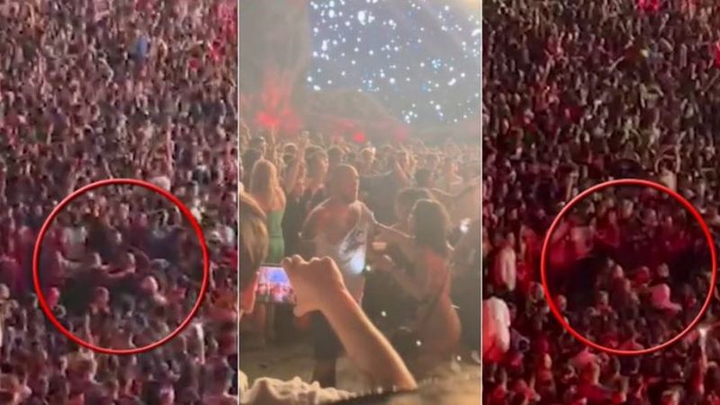 Bătaie la UNTOLD 2022, în fața scenei la concertul lui David Guetta.