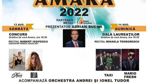 Delia, trupa Taxi, Mario Fesh şi Kaira, pe scena „Trofeului Tinereții“ Amara 2022, la a 54-a ediție a evenimentului