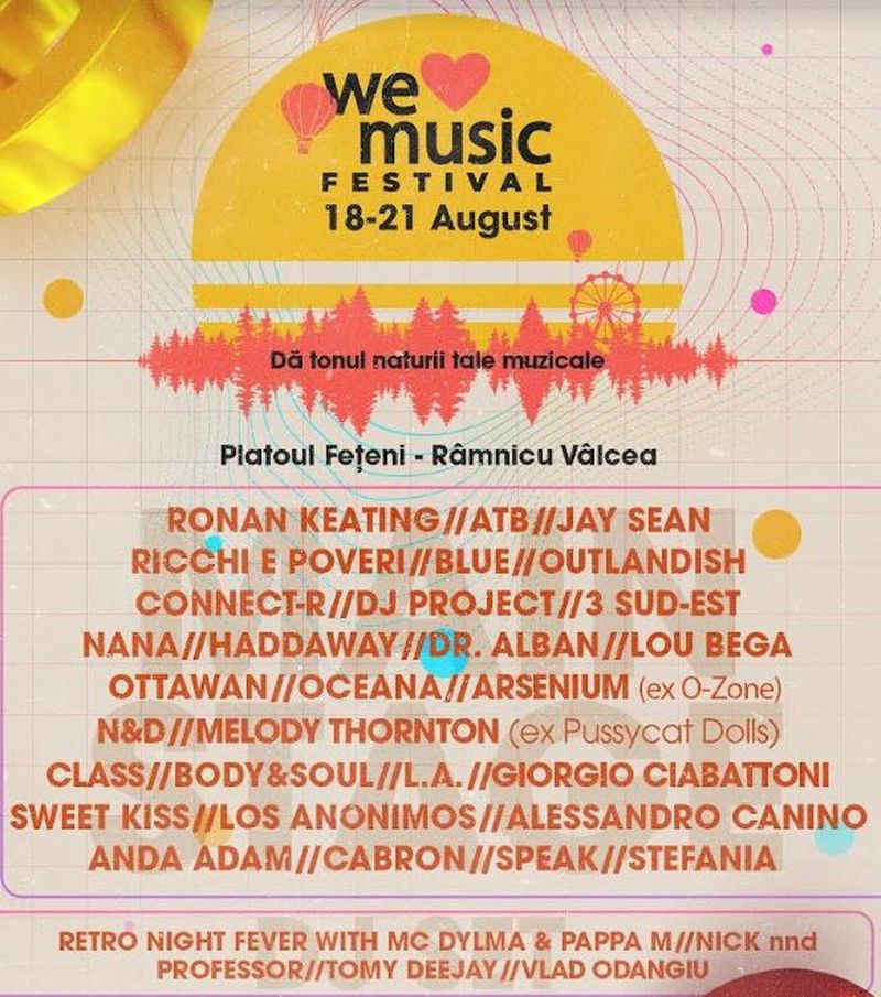 Joi începe We Love Music Festival: peste 30 de artiști români și internaționali vor urca pe scenă!
