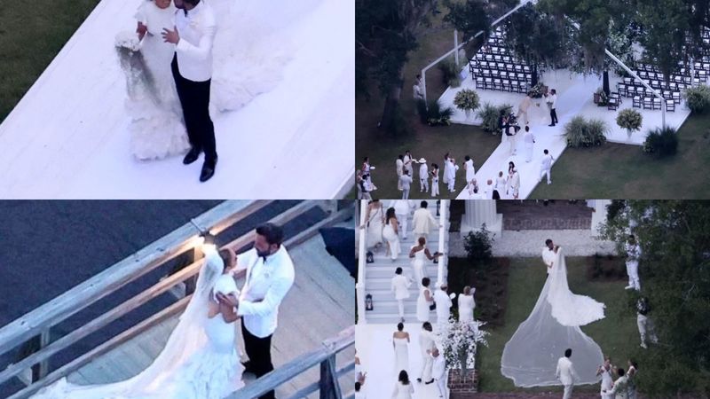 Jennifer Lopez și Ben Affleck, imagini inedite de la a doua lor ceremonie de nuntă! Cei doi au strălucit &icirc;n ziua cea mare