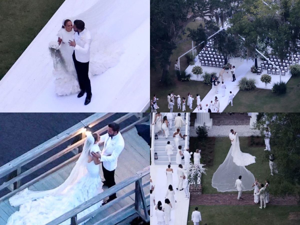 Primele imagini de la nunta lui Jennifer Lopez cu Ben Affleck