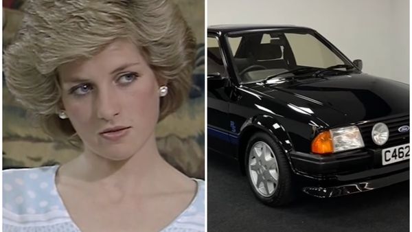 Un Ford Escort condus de prințesa Diana, scos la licitație. Câți bani valorează