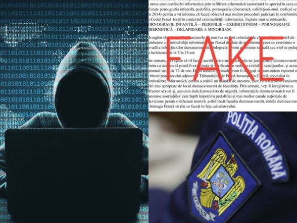 Poliția Rom&acirc;nă avertizează cetățenii să fie &icirc;n alertă! Circulă un nou tip de &icirc;nșelăciune &icirc;n mediul online: &bdquo;Nu trimitem astfel de email-uri"