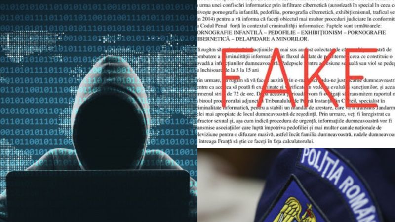 Poliția Rom&acirc;nă avertizează cetățenii să fie &icirc;n alertă! Circulă un nou tip de &icirc;nșelăciune &icirc;n mediul online: &bdquo;Nu trimitem astfel de email-uri"