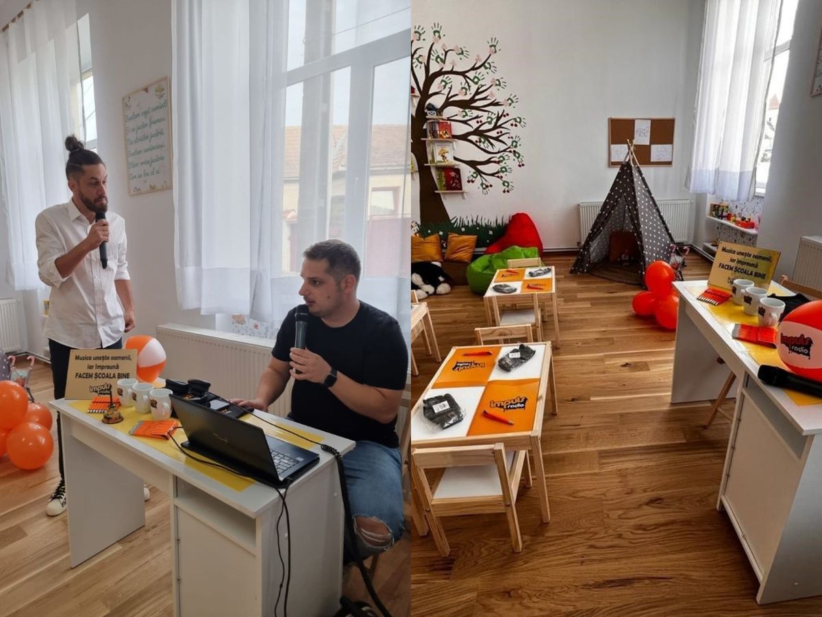 Matinalii Radio Impuls, în mijlocul copiilor din Săcădate, în prima zi de şcoală