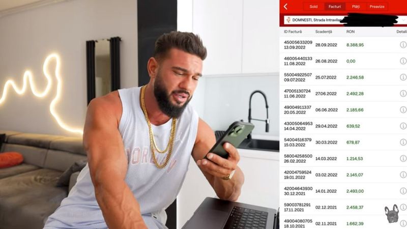 Dorian Popa, factură colosală la curent. Ce măsuri a luat vloggerul: „Nu mai plătesc tot ceea ce mi se bagă pe sub nas pe motiv că muncesc și am bani”