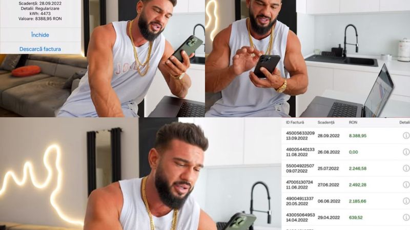 Dorian Popa, factură colosală la curent. Ce măsuri a luat vloggerul: &bdquo;Nu mai plătesc tot ceea ce mi se bagă pe sub nas pe motiv că muncesc și am bani&rdquo;