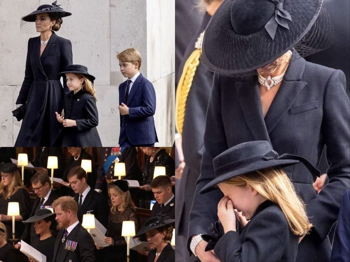 Imaginile emoționante cu Prințesa Charlotte în lacrimi care au făcut înconjurul lumii 