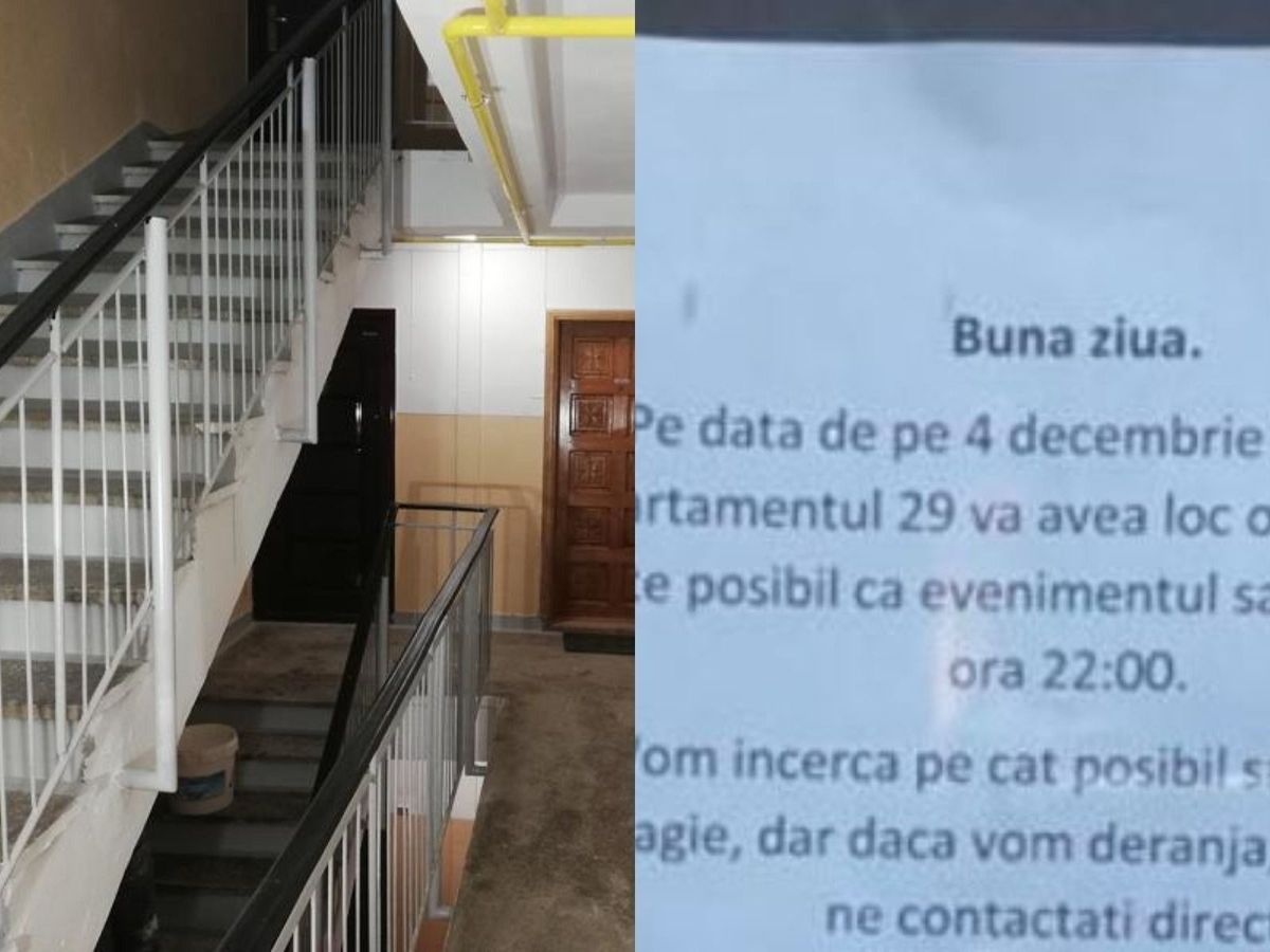 Locatarul unui bloc a anunțat că dă o petrecere, iar un vecin a avut o reacție de milioane 