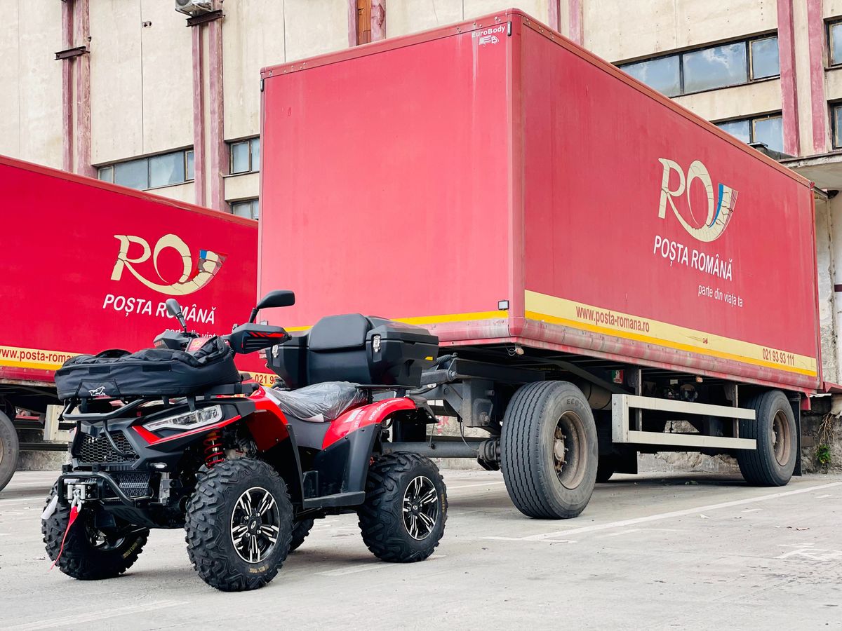 Dimineața Nebună: Poșta Română livrează cu ATV-ul! Autovehiculele sunt folosite pentru a livra mai ușor în zonele greu accesibile