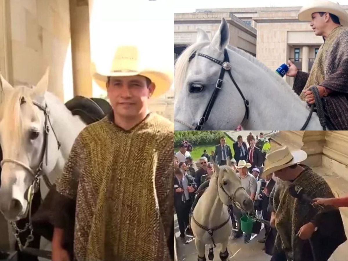 Un senator a intrat cu calul în Parlament