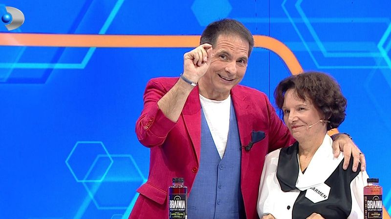 O pensionară a c&acirc;știgat 9.100 de lei la &ldquo;Jocul cuvintelor cu Dan Negru&rdquo;:  &bdquo;Carmen, ai fost extraordinara!&rdquo;