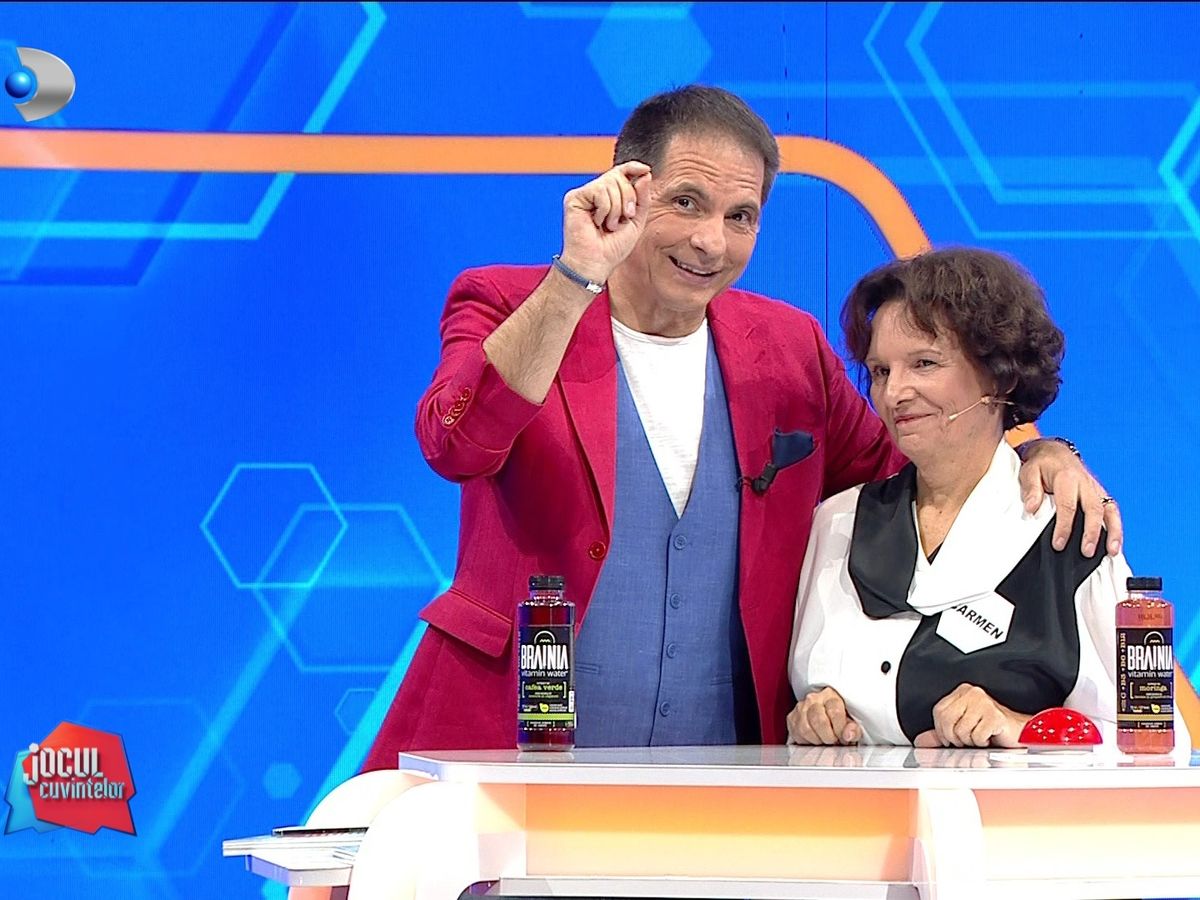 O pensionara a castigat aseara 9.100 de lei la “Jocul cuvintelor cu Dan Negru”:  „Carmen, ai fost extraordinara!”