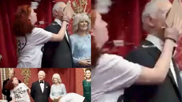 Statuia Regelui Charles al III-lea de la Muzeul Madame Tussauds, vandalizată