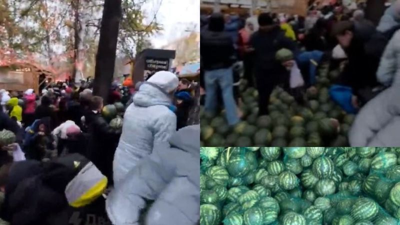 Dimineața Nebună: Rușii s-au călcat &icirc;n picioare pentru pepeni gratuiți aduși din Ucraina - AUDIO