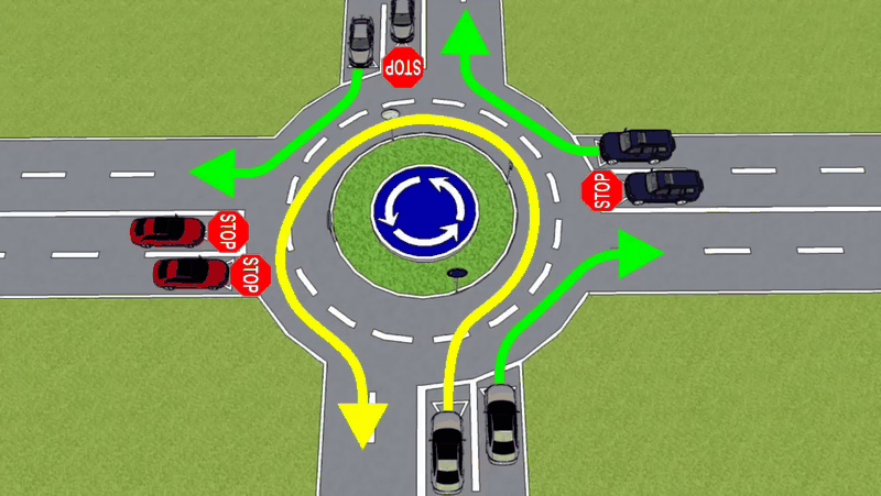 Codul rutier. Reguli noi în sensul giratoriu