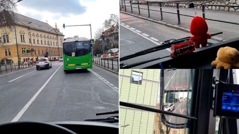 VIDEO: Un șofer din Brașov, avertisment neașteptat pentru călători: &bdquo;Aveţi grijă cum vă băgaţi, că eu stau pe TikTok. Treaba voastră, vă riscaţi"