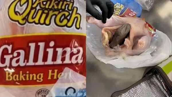 Un bărbat a încercat să urce în avion cu o armă îndesată într-un pui crud