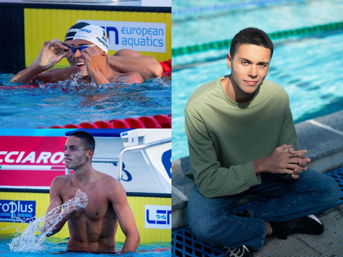 David Popovici doboară record după record! A câștigat proba de 100 de metri liber în cadrul Campionatului Național în bazin scurt