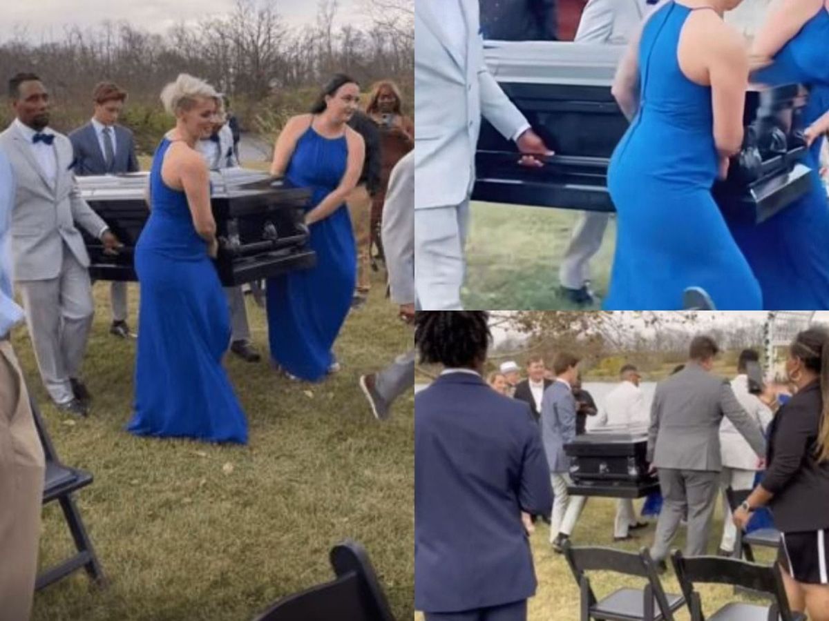 Un mire a mers la propria sa nuntă într-un sicriu.