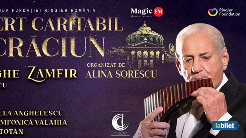 Concert caritabil de Crăciun pe 20 de decembrie, la Ateneul Rom&acirc;n