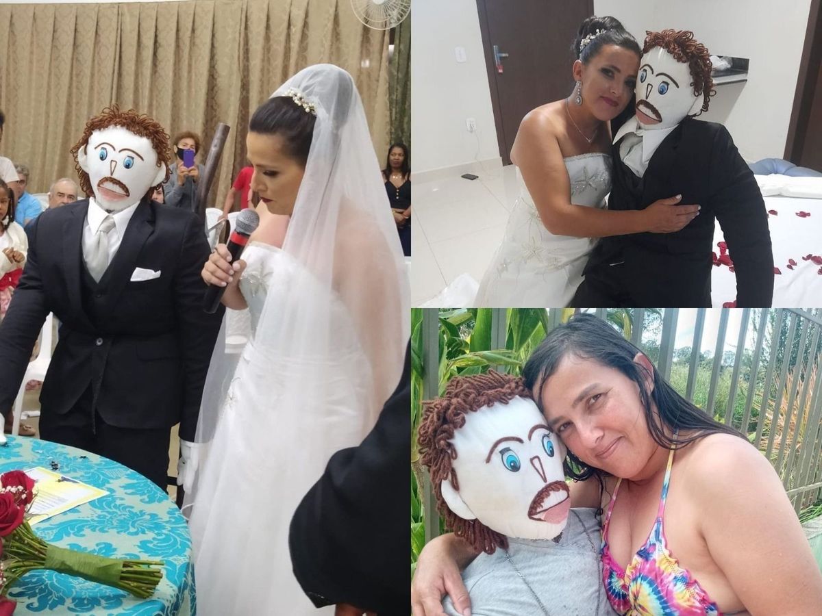 Femeia care s-a căsătorit cu o păpuşă de cârpă