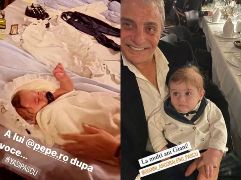 Pepe și-a botezat cu fast fiul! Andra și Cătălin Măruță au fost nașii lui Pepe JR