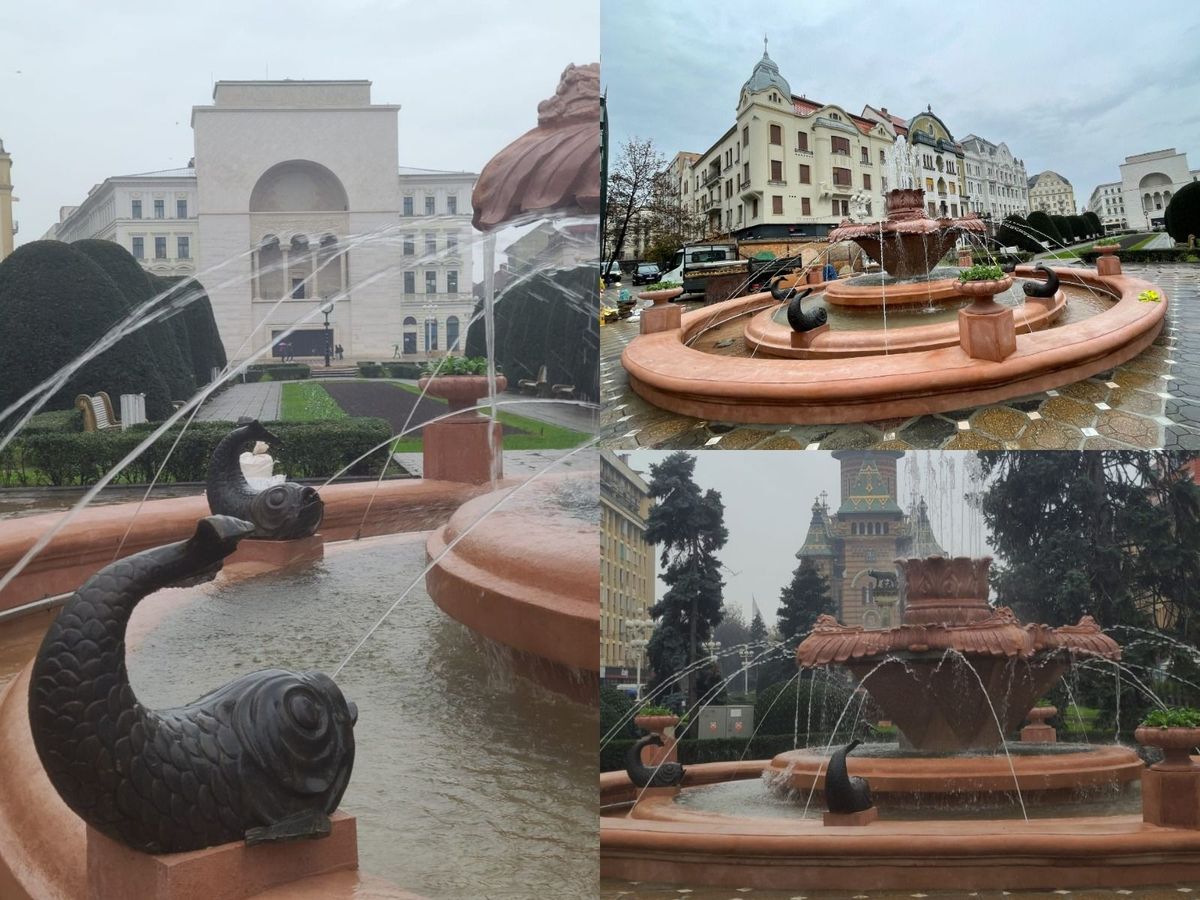 Fântâna cu Peşti, un simbol al oraşului Timişoara