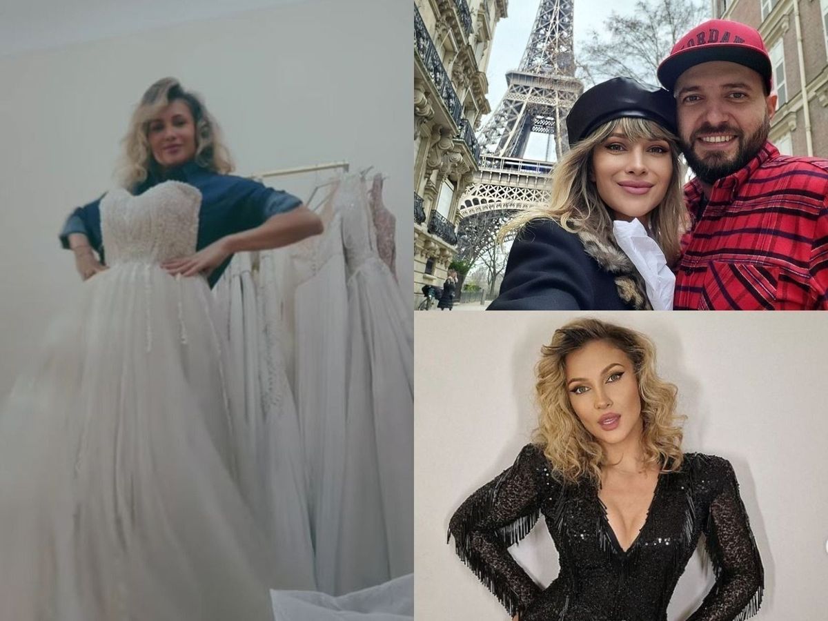 Lora s-a filmat cu rochia de mireasă