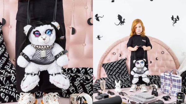 Cea mai recentă campanie a brandului Balenciaga a iscat un scandal colosal.  Două fetițe au fost fotografiate alături de ursuleți care aveau accesorii erotice