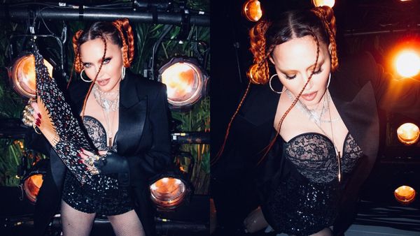 Madonna, provocatoare &icirc;ntr-o ținută din piele și dantelă neagră! Vedeta va lansa o nouă versiune a piesei &rdquo;Back That Up To The Beat&rdquo;&nbsp;