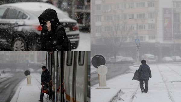 FOTO | A nins în unele zone din București! Cum arată Capitala în acest moment