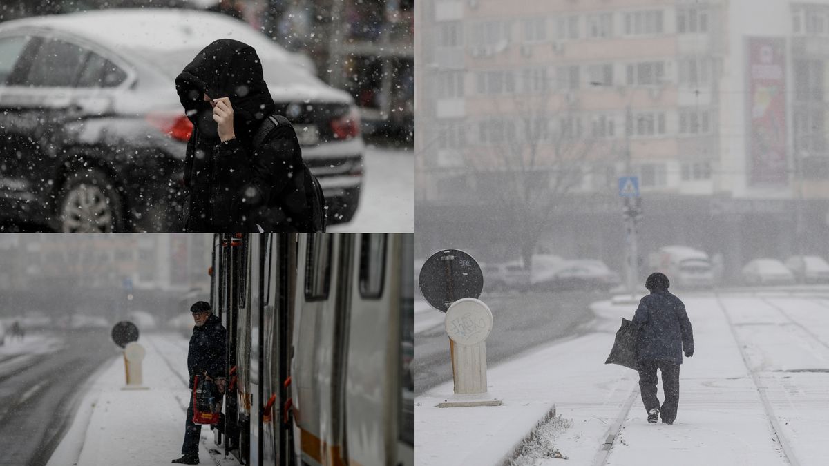 A nins &icirc;n unele zone din București! Cum arată Capitala &icirc;n acest moment 