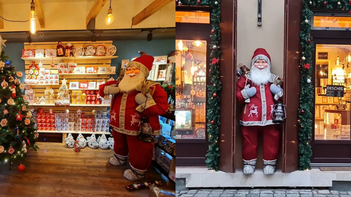 Moș Crăciun de peste doi metri, furat din faţa unui magazin din centrul Timișoarei