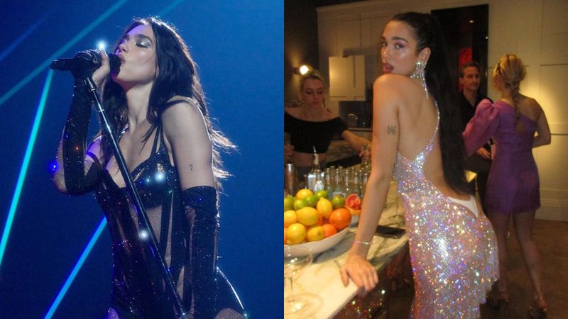 Dua Lipa, apariție &icirc;ndrăzneață la petrecerea de Revelion! C&acirc;ntăreața a lăsat totul la vedere