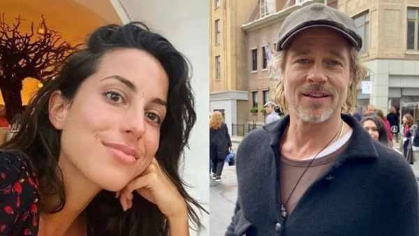 Brad Pitt și Ines de Ramon, ipostaze tandre de Revelion. Noua iubită este cu 30 de ani mai tânără