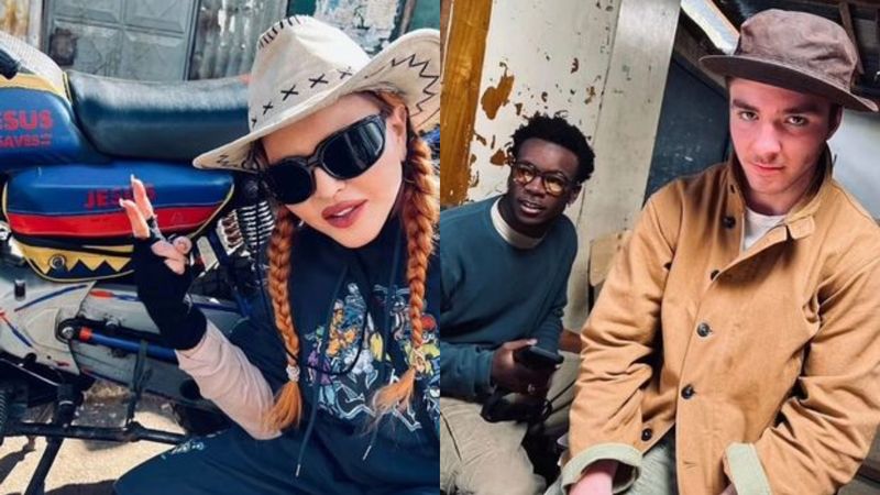 Madonna, fotografii rare cu cei doi fii ai săi! Vedeta a vizitat organizația caritabilă pe care a fondat-o în Africa, alături de familie