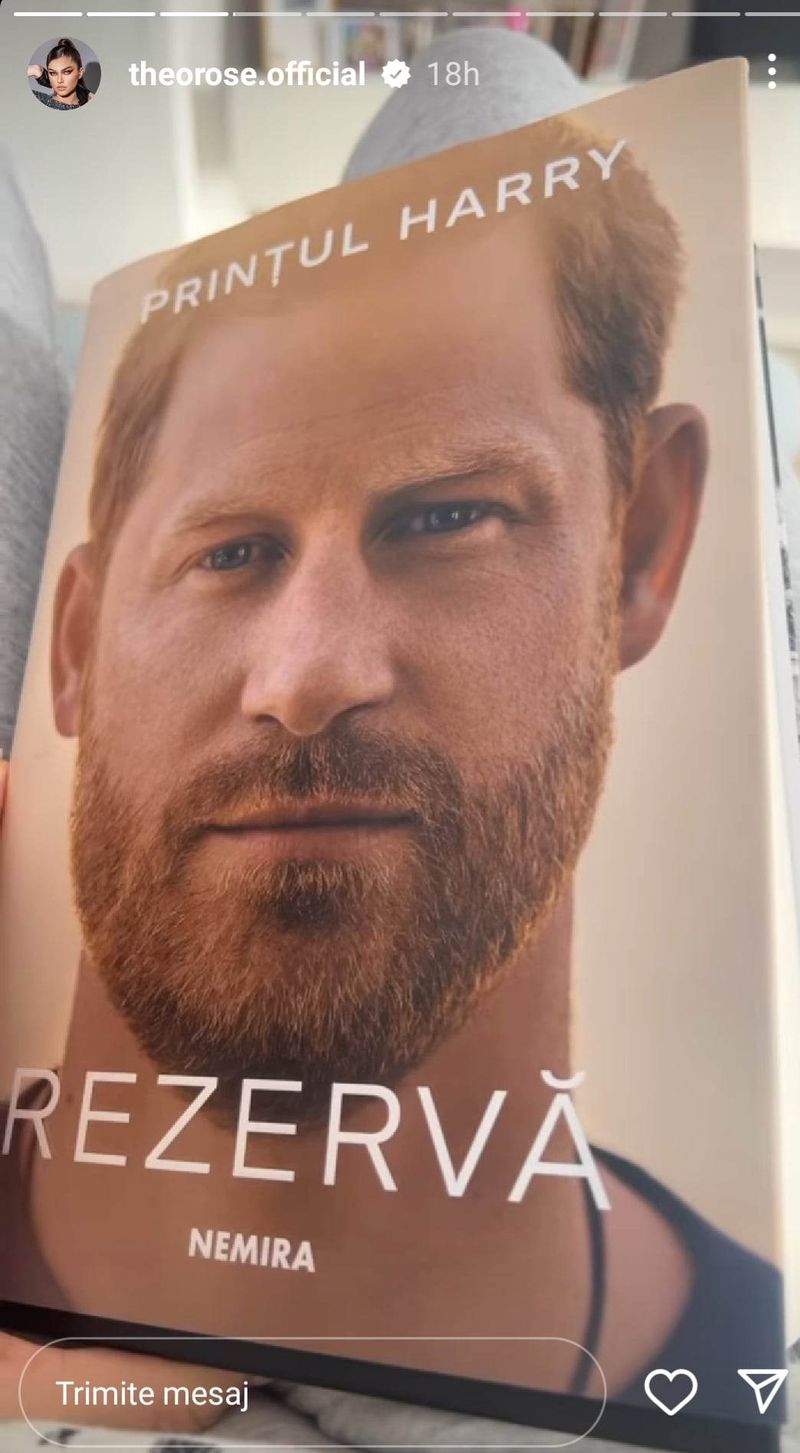 Cum a prins-o Anghel Damian pe Theo Rose citind din cartea lui Prințul Harry