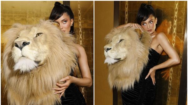 Kylie Jenner a aparut cu un cap de leu la prezentarea Schiaparelli de la Paris. Cum au reactionat activistii PETA cand au vazut controversatele imagini