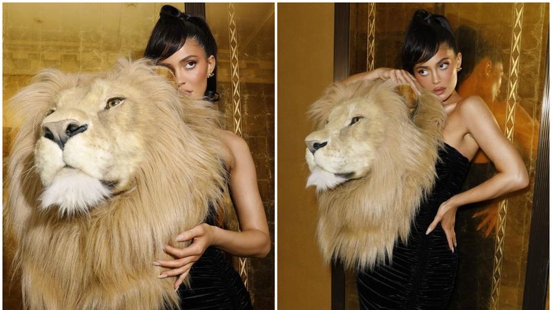 Kylie Jenner a aparut cu un cap de leu la prezentarea Schiaparelli de la Paris. Cum au reactionat activistii PETA cand au vazut controversatele imagini