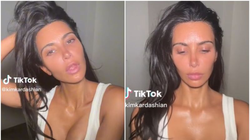 Kim Kardashian, de nerecunoscut fara machiaj intr-un clip pe TikTok. Cum a aparut starleta in fata fanilor