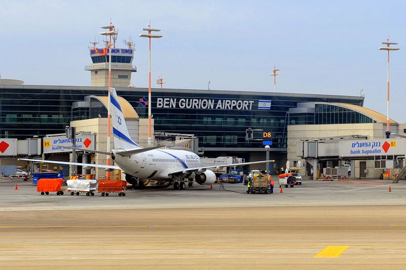 aeroportul Ben-Gurion din Israel.