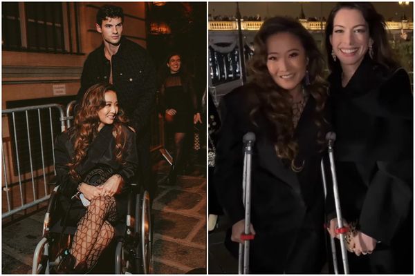 Mindy din "Emily &icirc;n Paris", &icirc;n scaun cu rotile la Paris Fashion Week! Ashley Park a &icirc;ntors toate privirile &icirc;n ciuda accidentului suferit