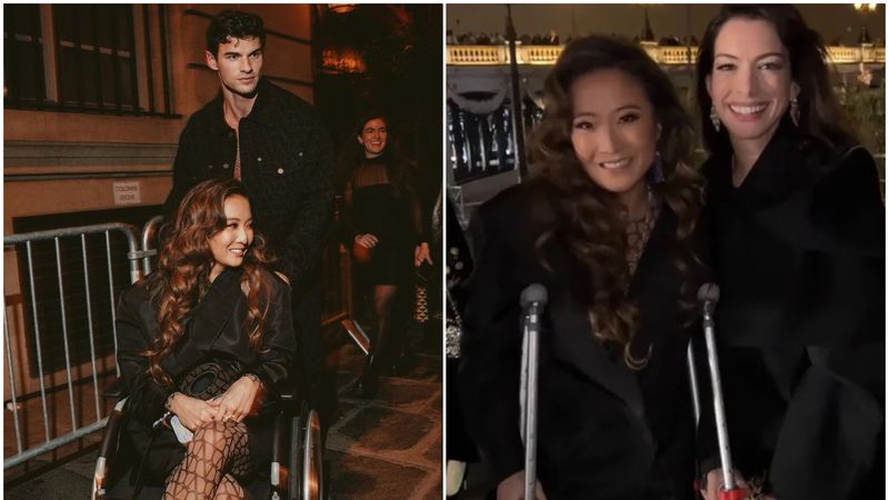 Mindy din "Emily &icirc;n Paris", &icirc;n scaun cu rotile la Paris Fashion Week! Ashley Park a &icirc;ntors toate privirile &icirc;n ciuda accidentului suferit