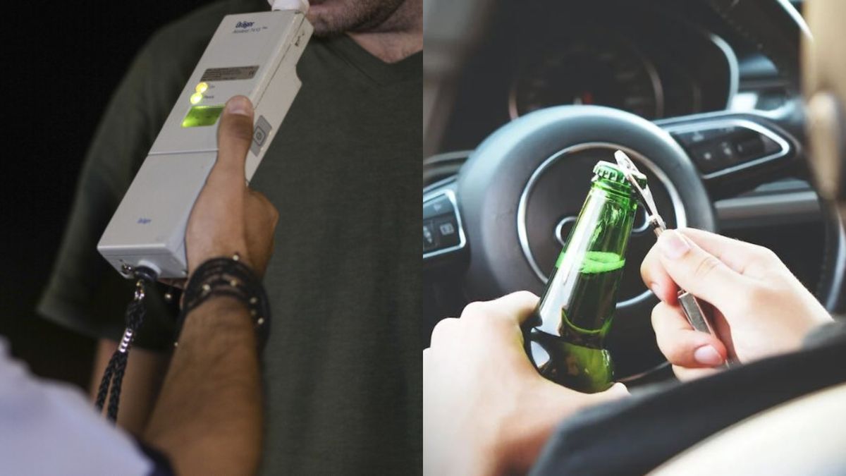 Șofer prins cu sticla de alcool la volan